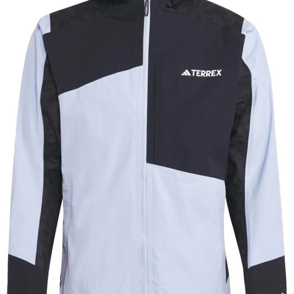 Adidas Terrex Xperior Hybrid Men's Dawn Blue and Black Jacket, Small - Picture 1 of 15